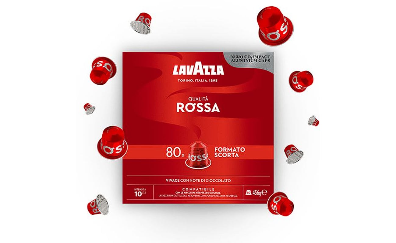 Lavazza Qualita Rossa Συμβατές Κάψουλες Nespresso 80Τμχ