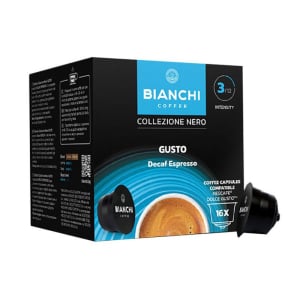 Bianchi Coffee Κάψουλες Espresso Decaffeine Συμβατές με Μηχανή Dolce Gusto 16caps