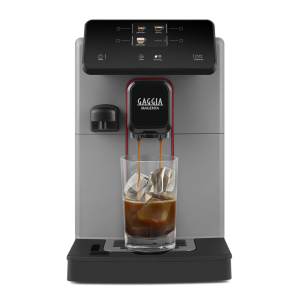 gaggia magenta prestige grey over ice υπεραυτόματη μηχανή espresso με οθόνη TFT, πλήκτρα αφής και κανάτα γάλακτος 0,5L