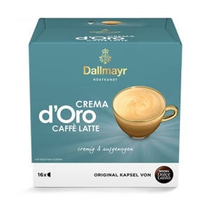 Nescafe Κάψουλες Dallmayr Crema d'Oro Caffe Latte Συμβατές με Μηχανή Dolce Gusto 16caps