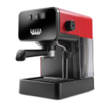 gaggia espresso style lava red μηχανή espresso για αλεσμένο καφέ ή ESE pods με PID, pre-brewing και εργονομικό portafilter