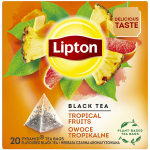 Lipton Μαύρο Τσάι 20 Φακελάκια 1.7gr με Άρωμα Τροπικά Φρούτα