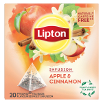 Lipton Αφέψημα Μήλο Κανέλα Lipton 20 πυραμίδες x 2,2 g