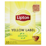 Lipton Μαύρο Τσάι Yellow Label 10 Φακελάκια 15gr