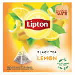 Lipton Μαύρο Τσάι 20 Φακελάκια 1.7gr με Άρωμα Λεμόνι