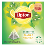 Lipton Πρασινο Τσαι ΠυραμιδαΛεμονι & Μελισσοχορτο 20x1,8gr