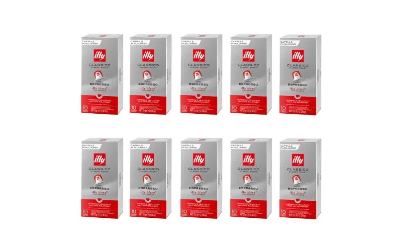 Κάψουλες Illy Classico, Συμβατές Με Nespresso, 80 Τεμάχια, 100% Arabica Espresso