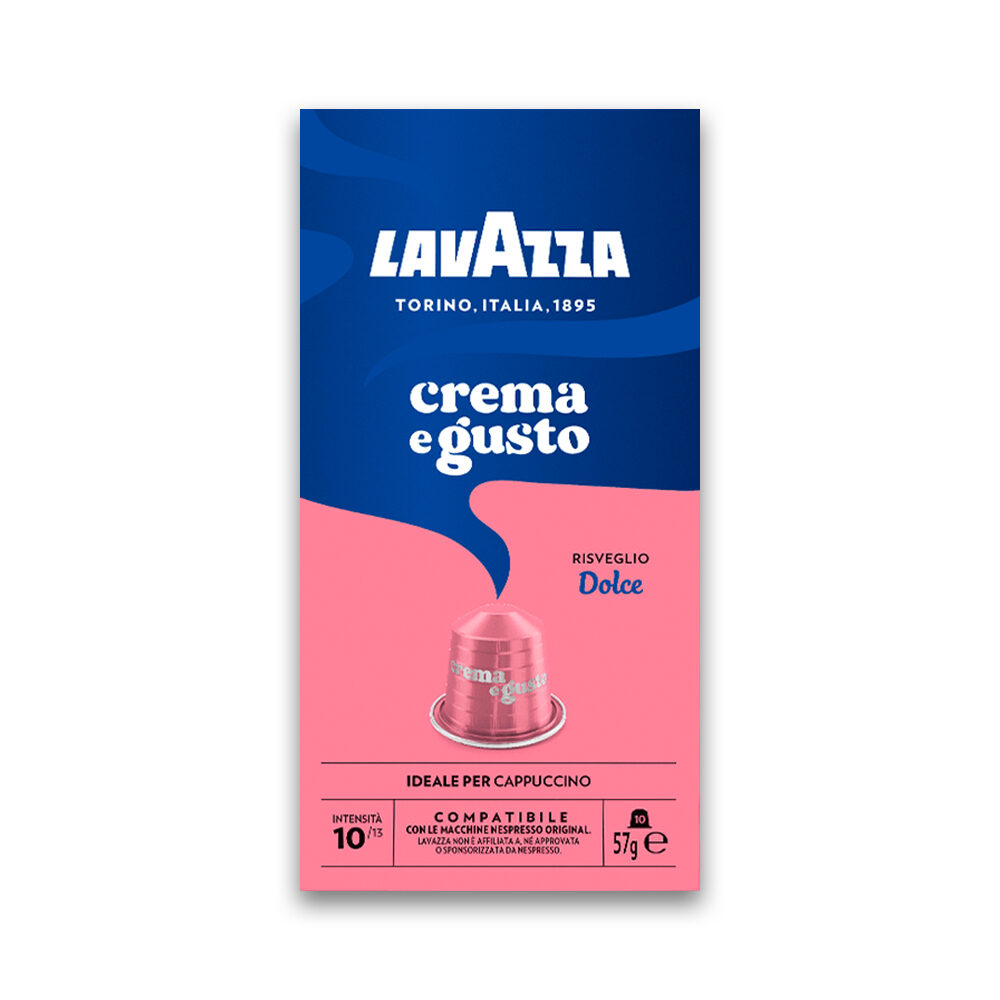 50 - 8000070059818 Lavazza 10Caps. Nespresso Crema E Gusto Dolce Κάψουλες Lavazza Crema E Gusto Dolce Nespresso 10 Τεμάχια