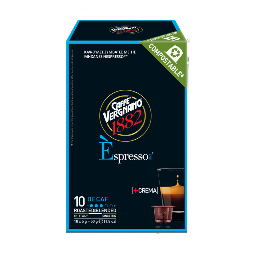 Vergnano 10Caps. Nespresso Decaf Vergnano Nespresso Decaf 10 Κάψουλες - Image 1