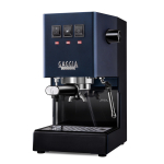 gaggia classic e24 blue μηχανή espresso σε μπλε χρώμα για αλεσμένο καφέ ή ESE pods με ανοξείδωτη κατασκευή