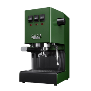 gaggia classic e24 jungle green μηχανή espresso σε πράσινο χρώμα με κλασικό design και χειροκίνητη εκχύλιση