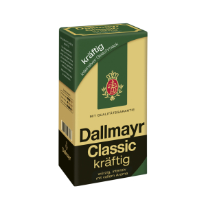 dallmayr classic kraftig 500g αλεσμένος καφές σε συσκευασία 500g για moka pot, καφετιέρα φίλτρου ή espresso