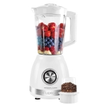 lexical lbl-1522-1 1.6l μπλέντερ 2 σε 1 με μύλο 500W λευκό με δοχείο 1.6L, ανοξείδωτες λεπίδες και λειτουργία pulse