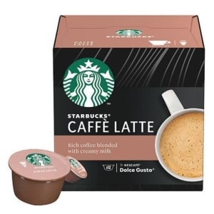 Starbucks Καφές Caffe Latte Συμβατές με Μηχανή Dolce Gusto 12caps