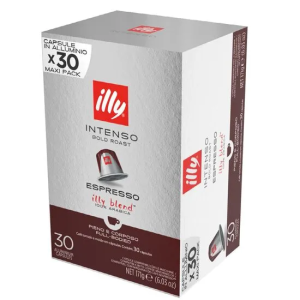Κάψουλες Illy Intenso, συμβατές με Nespresso, Maxi Pack 30 τεμάχια, 100% Arabica espresso