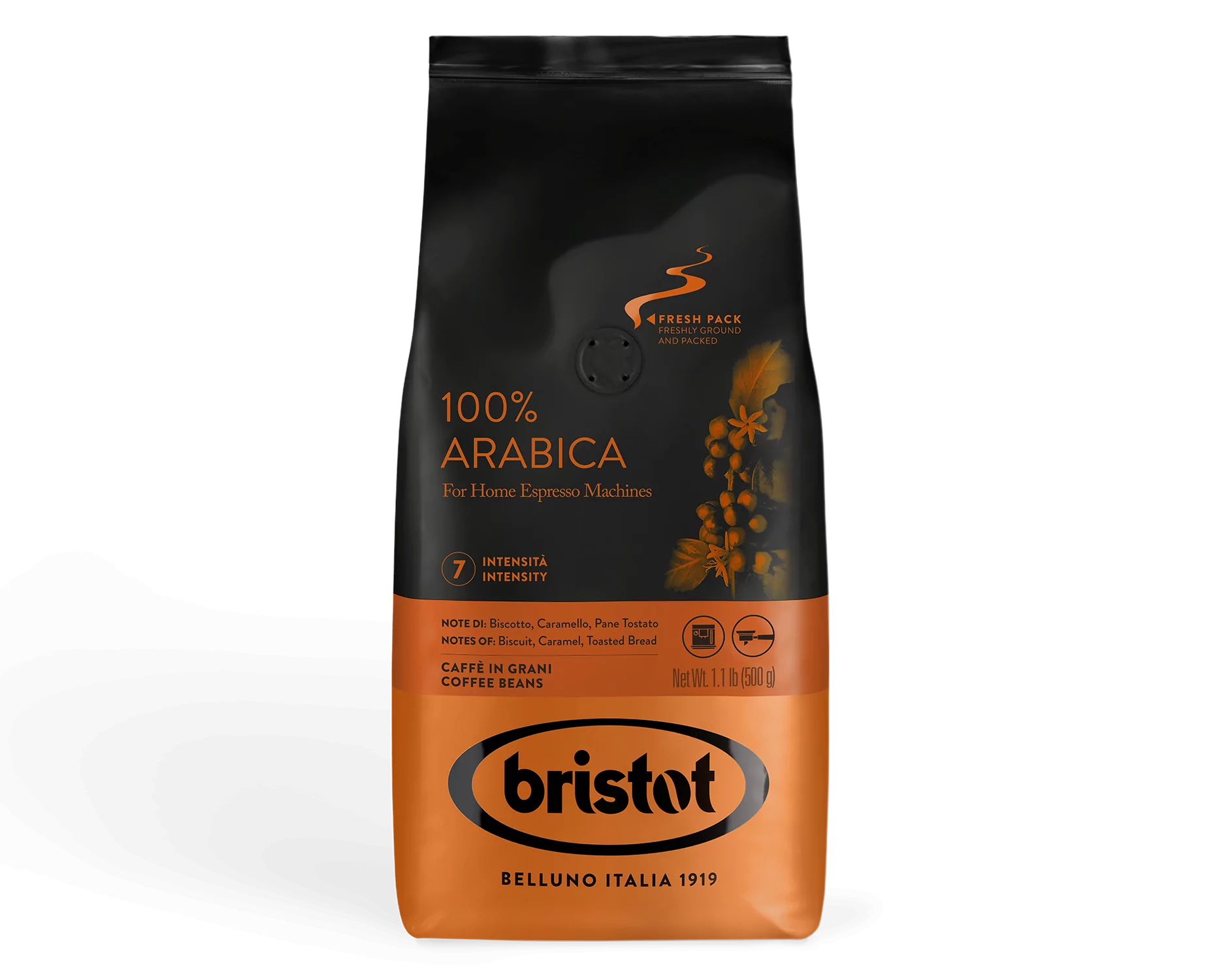 Bristot 100% Arabica 500g σε Κόκκους
