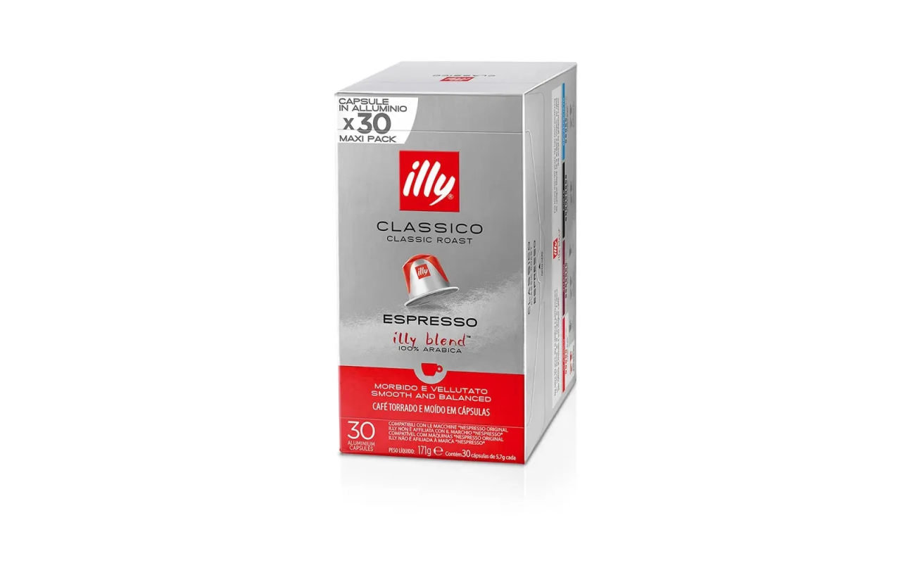 Κάψουλες Illy Classico, Συμβατές Με Nespresso, Maxi Pack 30 Τεμάχια, 100% Arabica Espresso
