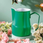 Γαλατιέρα Belogia mpt 140 inox χρώμα πράσινο 750ml για cappuccino και latte