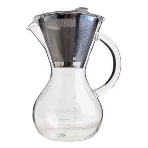 Dripper καφέ κεραμικός Yama CD-4 με φίλτρο, μαύρη κεραμική