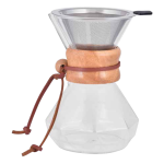 Pour Over Octagon Belogia 402006 400ml με Ξύλινη Λαβή