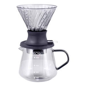 Γυάλινη dripper καφέ Belogia cdgg 402012 γκρι χρώμα για 1-4 φλιτζάνια